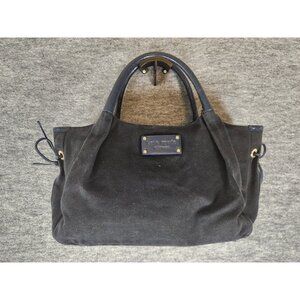 Kate Spade New York Blue Canvas and Patent Leather Bag 6.5 x 9.5 x 15